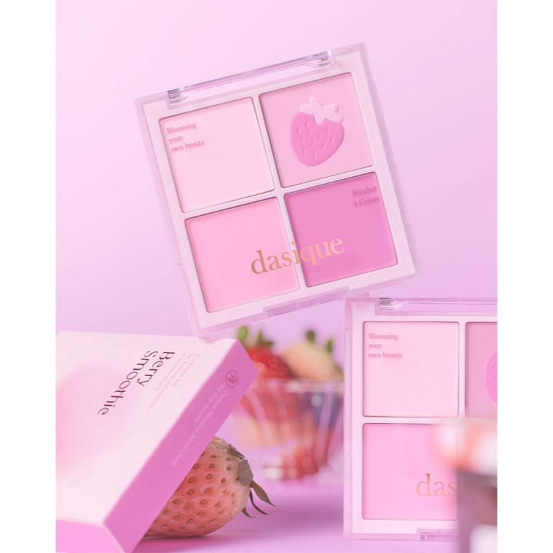 Dasique Blending Mood Cheek paleta tvářenek pro zdravý vzhled odstín 06 Berry Smoothie 10 g (obrázek 4)