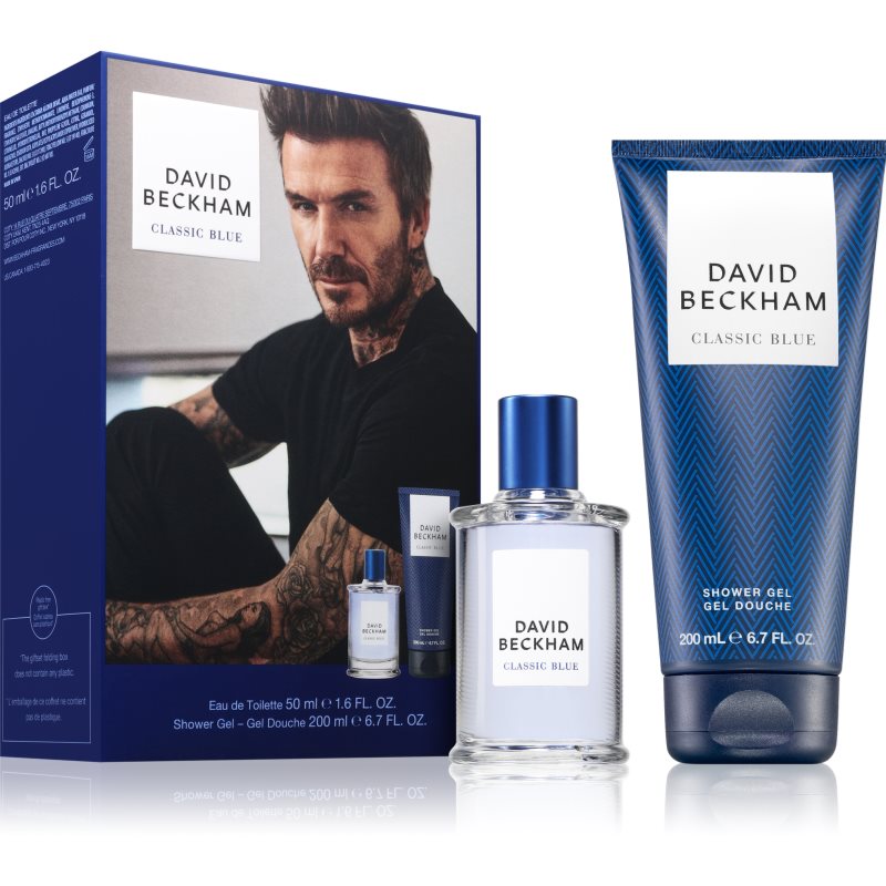 David Beckham Classic Blue gift set for men 2 pc