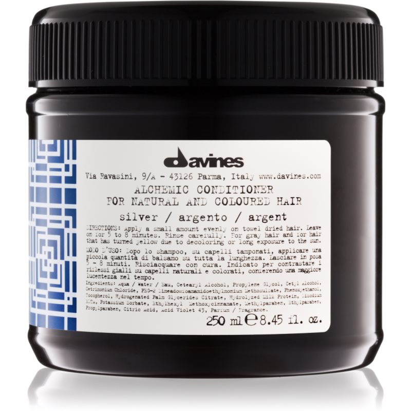 Davines Alchemic Conditioner Silver hidratáló kondicionáló a hajszín élénkítéséért 250 ml