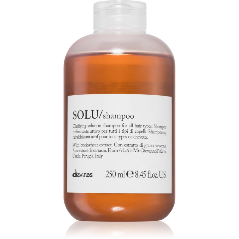 Davines Essential Haircare SOLU Shampoo curatarea profunda a scalpului cu efect revigorant 250 ml