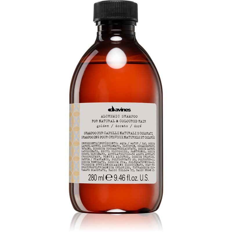 Davines Alchemic Shampoo Golden shampoo for colour-treated hair 280 ml
