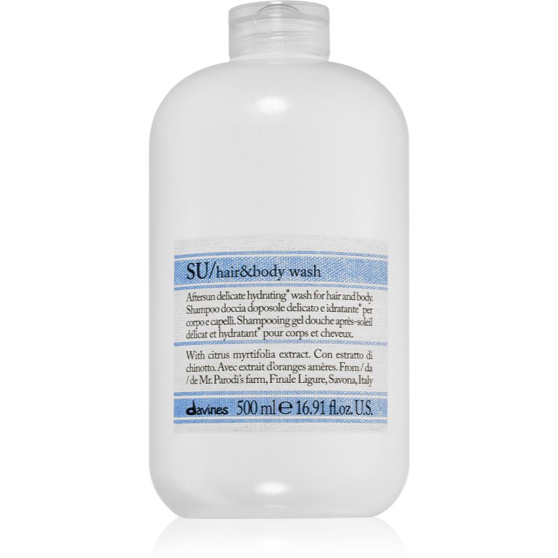Davines SU Hair&Body Wash gel za prhanje in šampon 2v1 500 ml