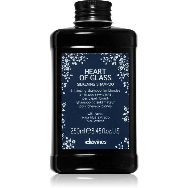 Davines Heart of Glass Silkening Shampoo sanftes Reinigungsshampoo für blonde Haare 250 ml