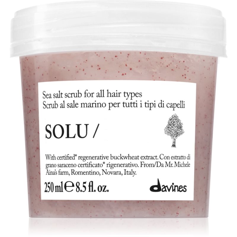 Davines Solu Sea Salt Scrub globinsko čistilni piling za vse tipe las 250 ml