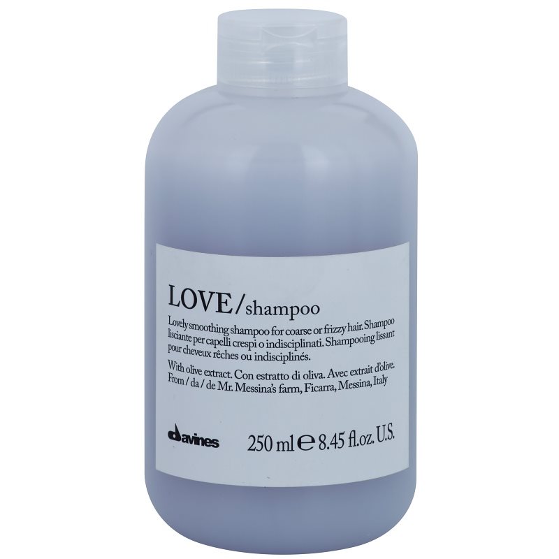 Davines Love Olive glotninamasis šampūnas nepaklusniems, šiauštis linkusiems plaukams 250 ml