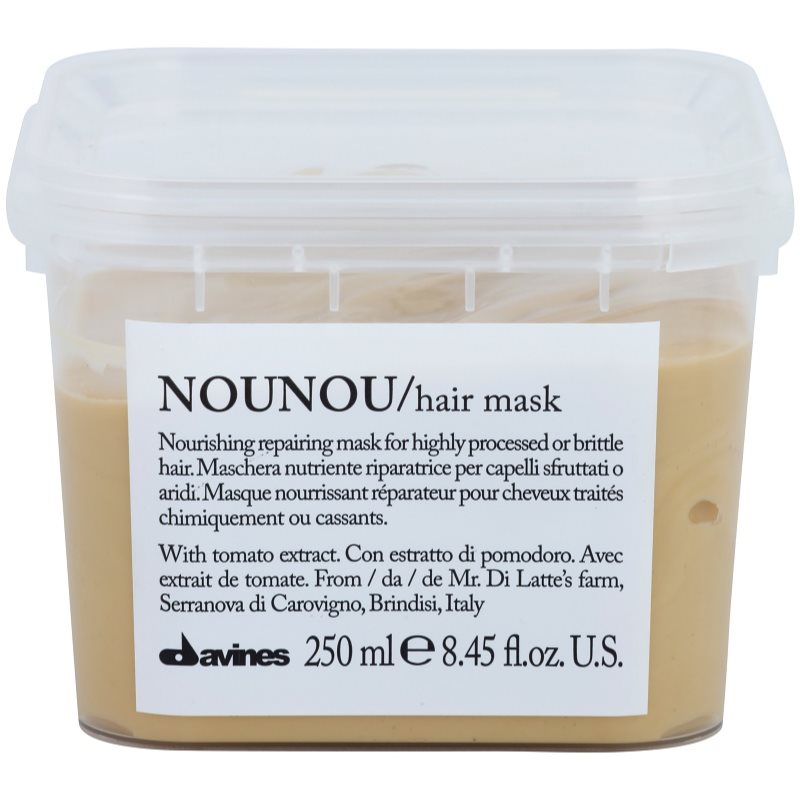 Davines NouNou Maske mit ernährender Wirkung für beschädigtes, chemisch behandeltes Haar 250 ml