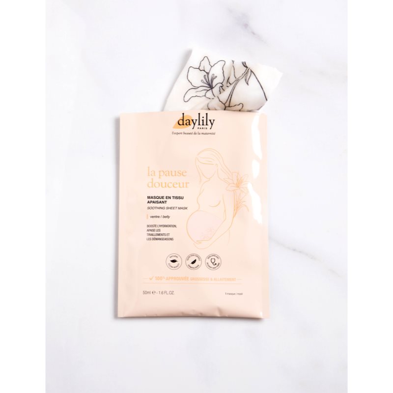 Daylily Mask In Sooting Fabric Sheet Mask For Pregnancy 50 Ml