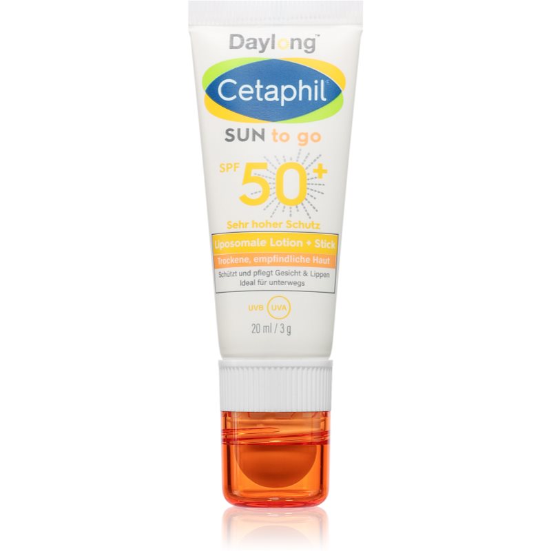 Daylong Cetaphil SUN To go слънцезащитен крем в стик за чувствителна кожа SPF 50+ 20 мл.