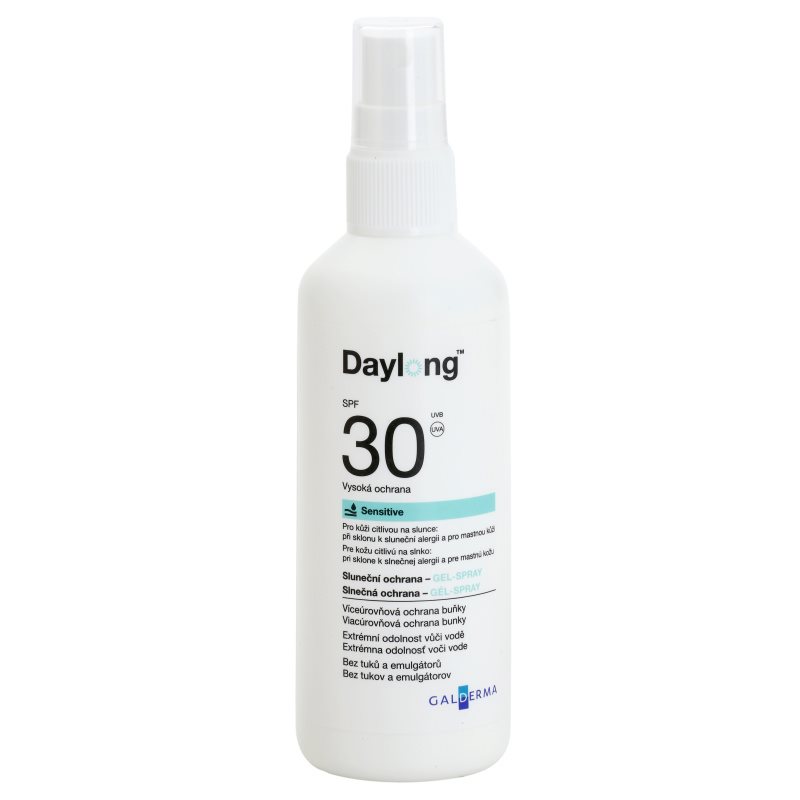 

Daylong Sensitive захисний гель у формі спрею для жирної чутливої шкіри SPF 30
