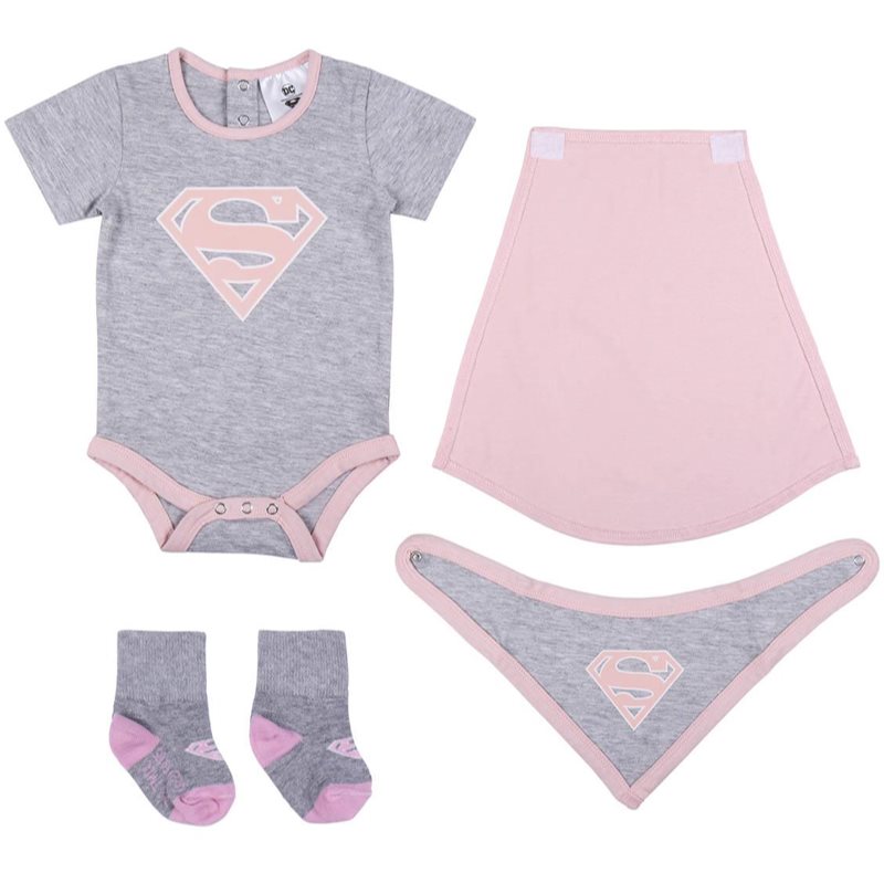 DC Comics Superheroe Girls dovanų rinkinys kūdikiams 6-12m