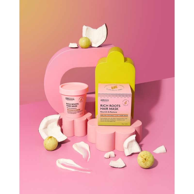 Thumbnail - delhicious RICH ROOTS Nourishing Hair Mask nährende Haarmaske 3in1 175 g