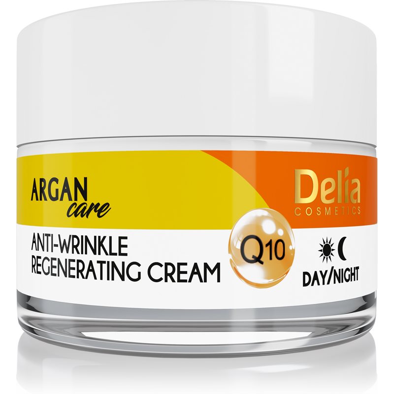 E-shop Delia Cosmetics Argan Care regenerační protivráskový krém s koenzymem Q10 50 ml
