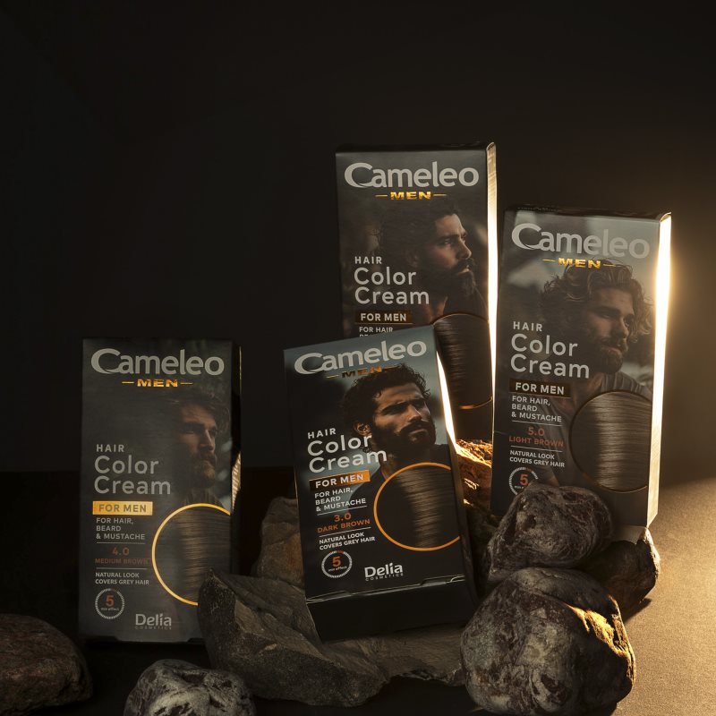 Delia Cosmetics Cameleo Men barva na vlasy odstín 5.0 Light Brown 30 ml (obrázek 3)