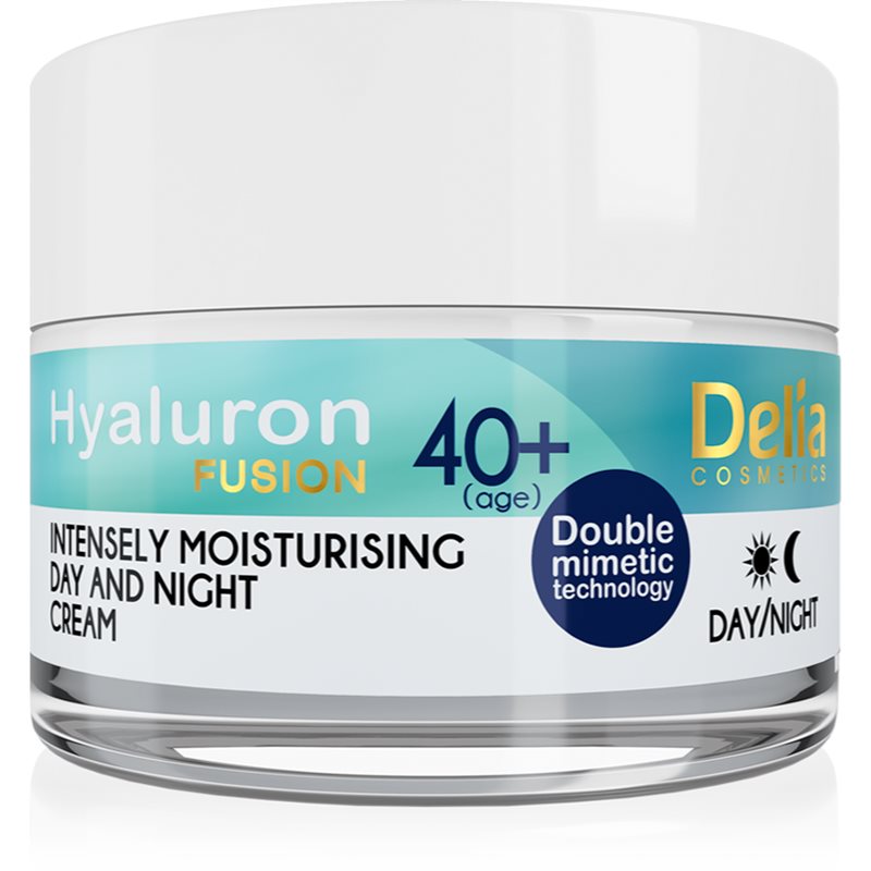 

Delia Cosmetics Hyaluron Fusion 40+ інтенсивний зволожуючий крем проти зморшок