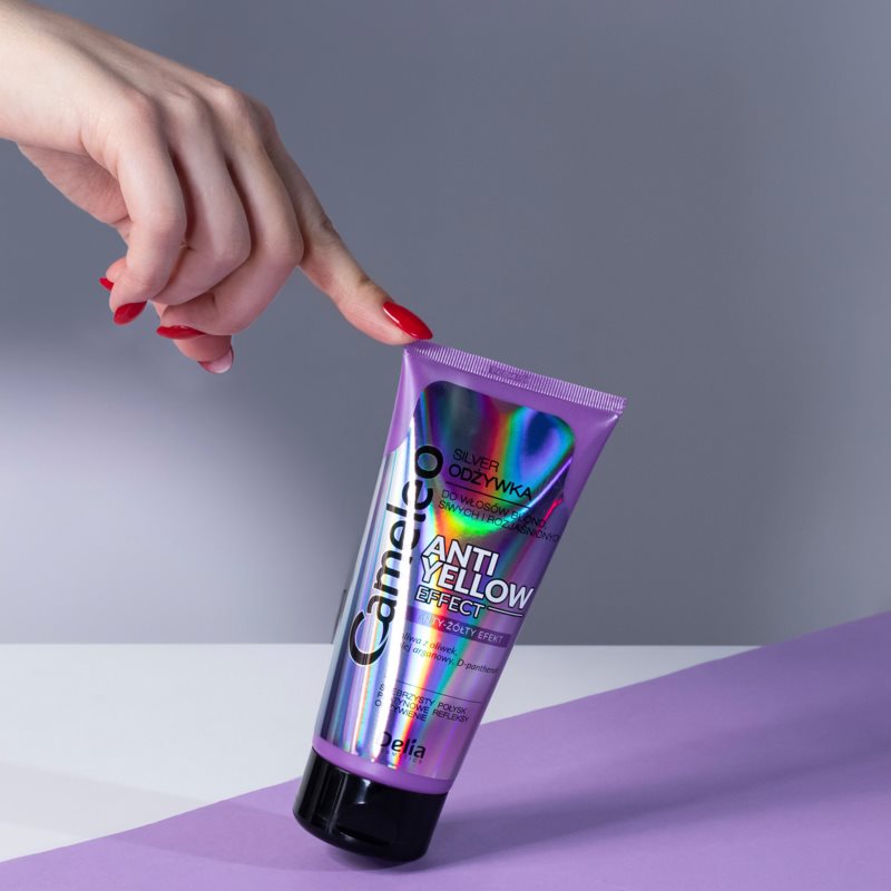 Delia Cosmetics Cameleo Silver kondicionér pro blond a šedivé vlasy neutralizující žluté tóny 200 ml (obrázek 3)
