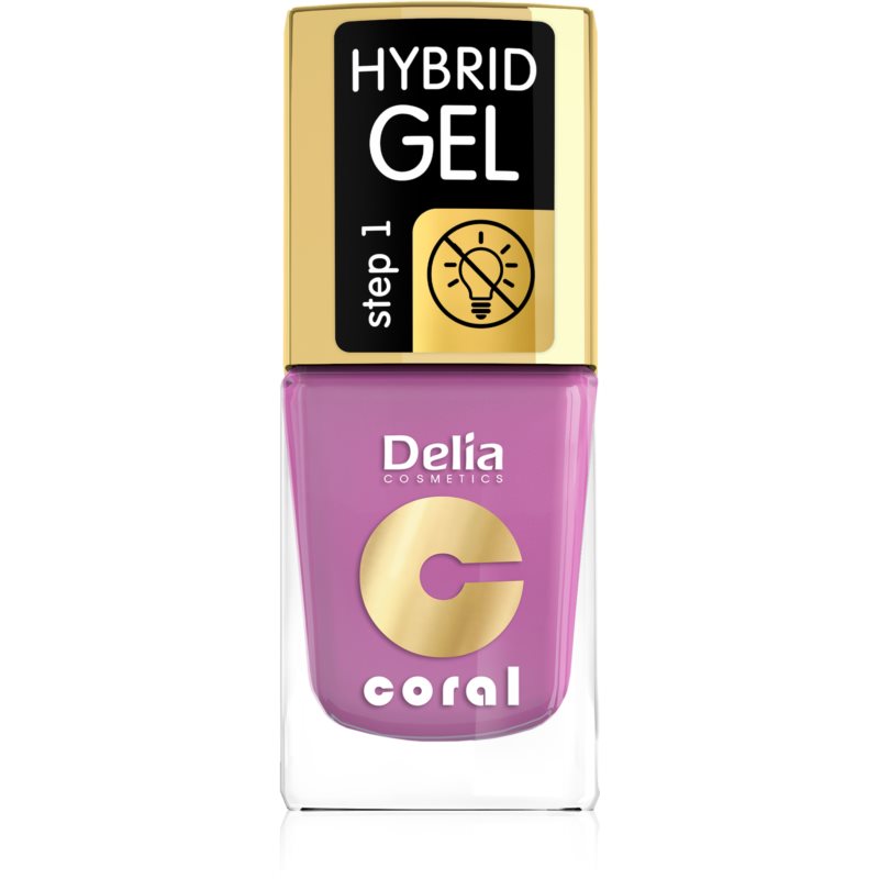 Delia Cosmetics Coral Nail Enamel Hybrid Gel géles körömlakk árnyalat 05 11 ml