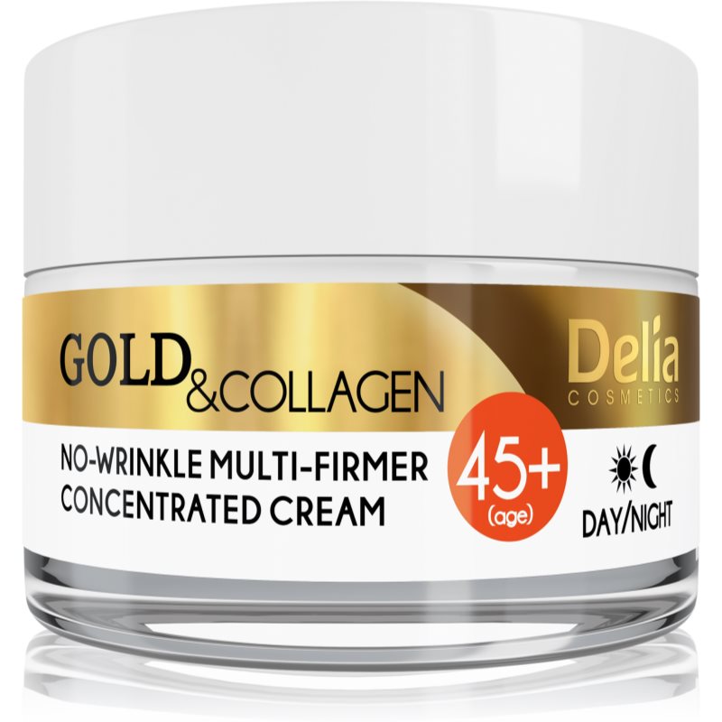 Delia Cosmetics Gold & Collagen 45+ zpevňující protivráskový krém 50 ml