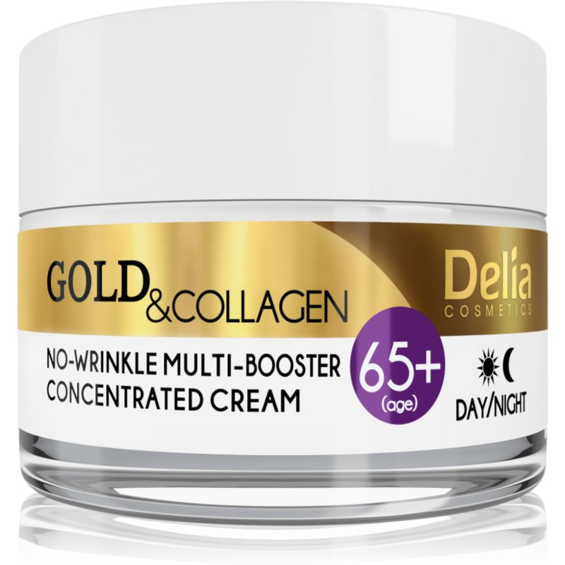 Delia Cosmetics Gold & Collagen 65+ anti-wrinkle cream with regenerative effect 50 ml
