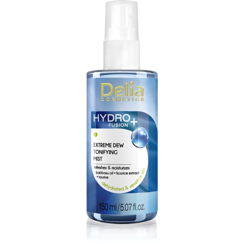 Delia Cosmetics Hydro Fusion + tonizačná pleťová hmla s hydratačným účinkom 150 ml