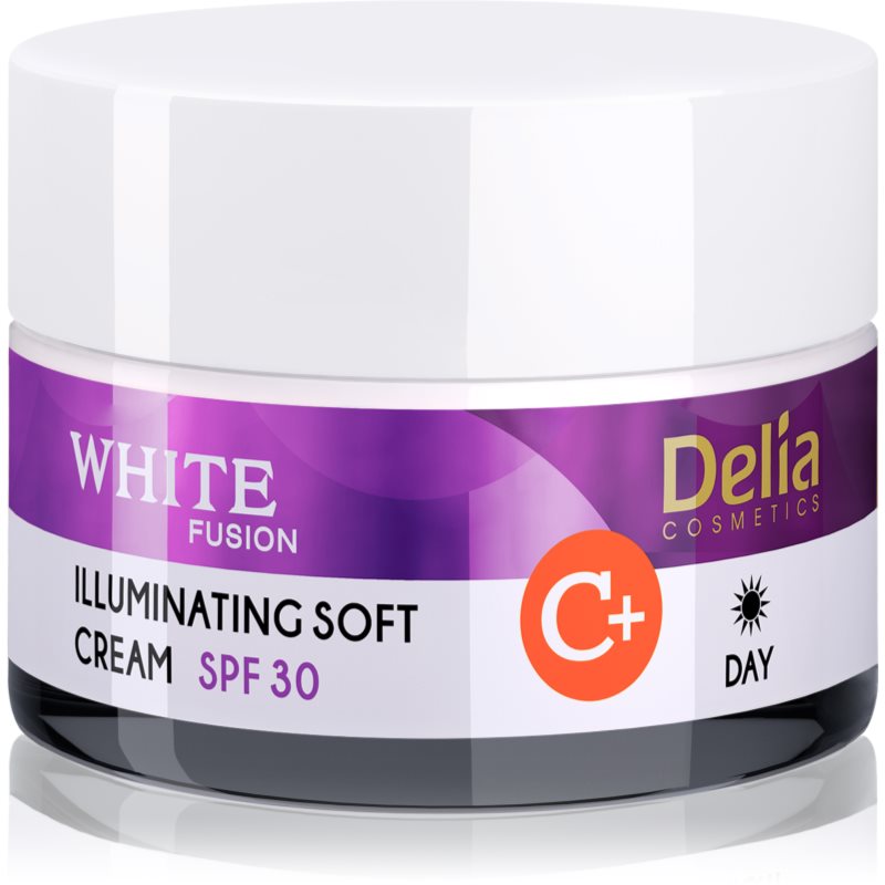 

Delia Cosmetics White Fusion C+ роз'яснюючий денний крем для шкіри з гіперпігментацією SPF 30