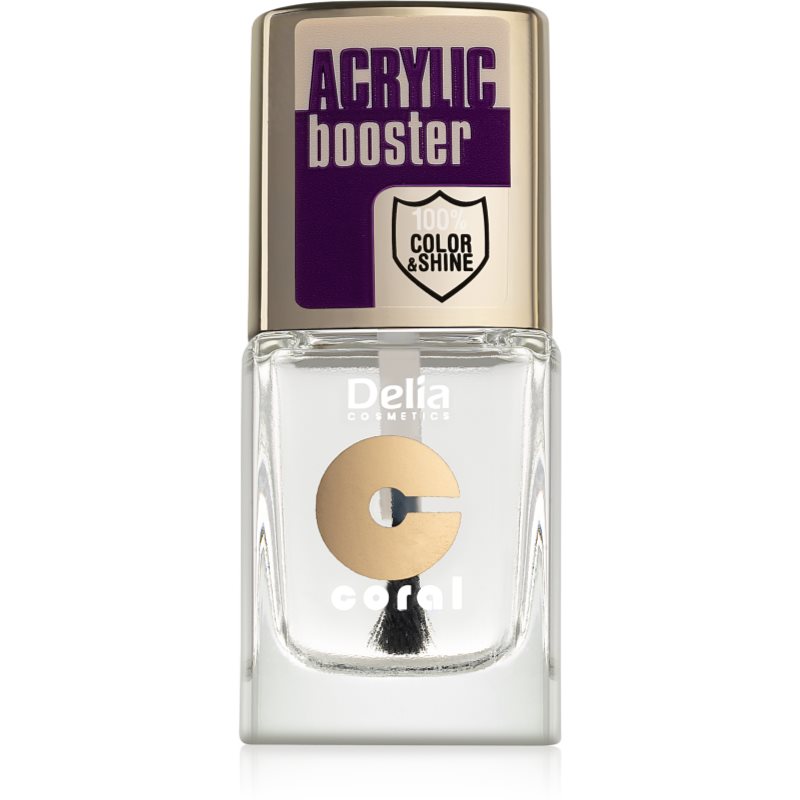 Delia Cosmetics Acrylic Booster ilgai išliekantis viršutinis nagų lako sluoksnis 11 ml