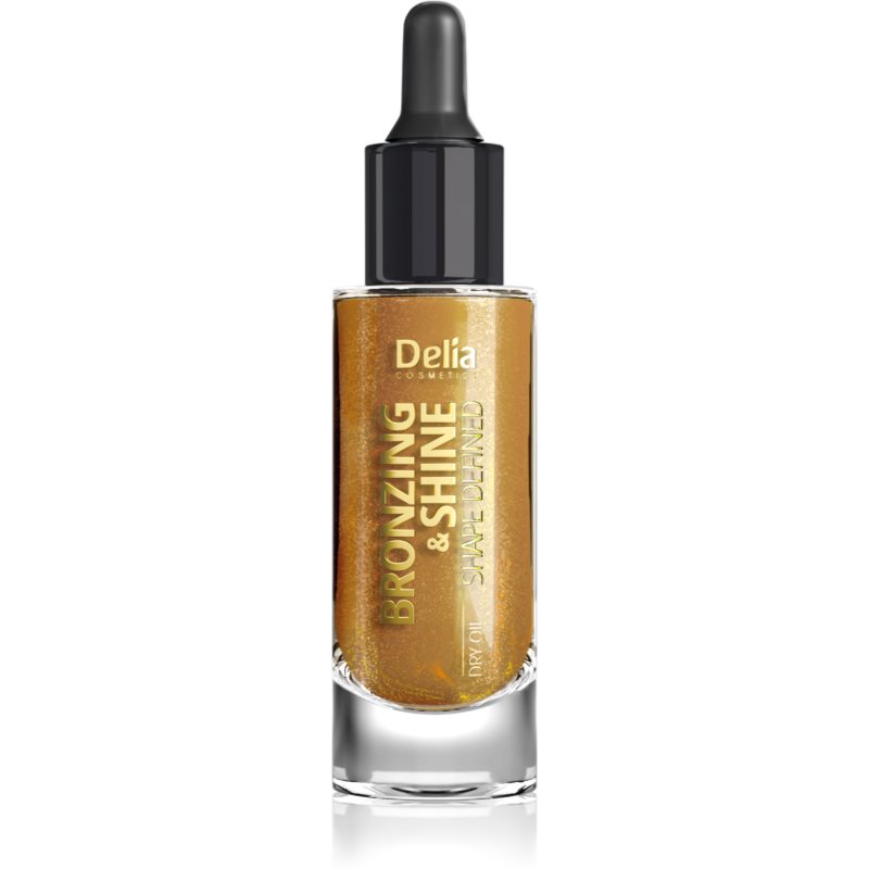 Delia Cosmetics Bronzing & Shine Shape Defined žvilgesio suteikiantis sausasis aliejus veidui ir kūnui 20 ml