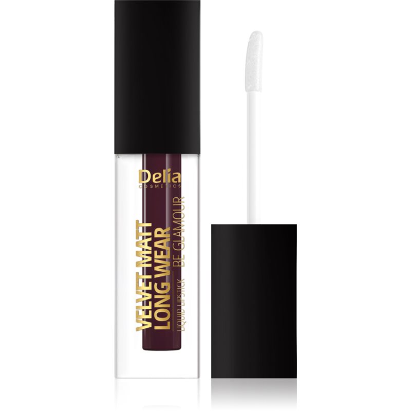 

Delia Cosmetics Velvet Matt Long Wear Be Glamour стійка губна помада з матовим ефектом відтінок 105 Berry Sorbet