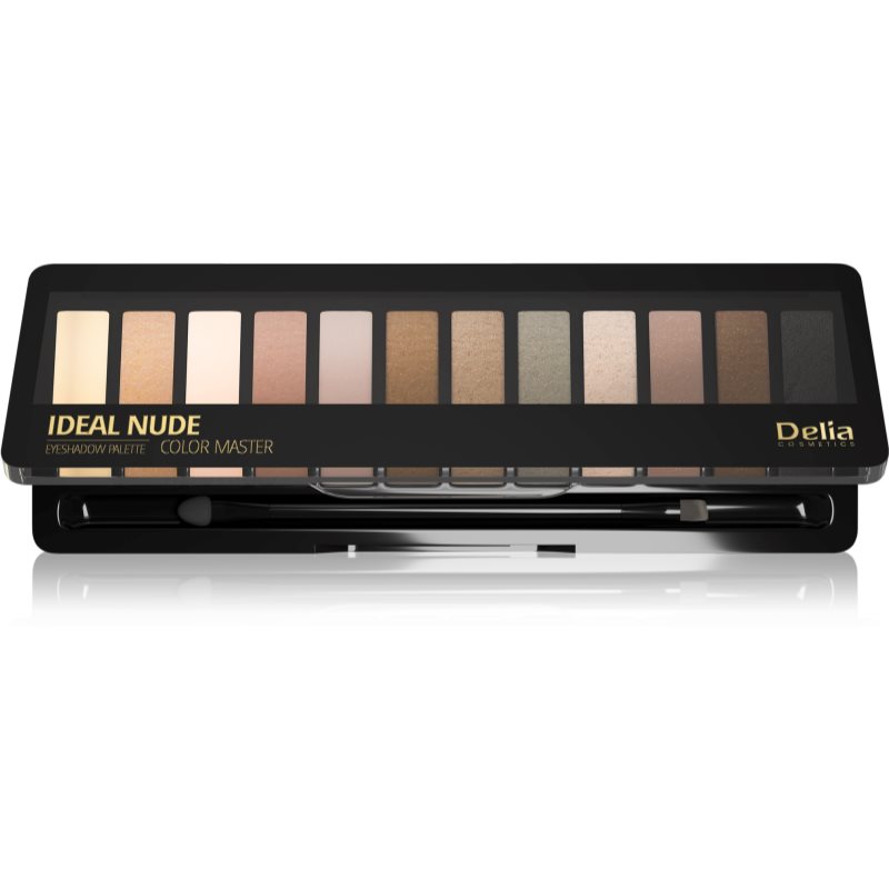 Delia Cosmetics Ideal Nude Color Master палетка тіней для очей відтінок 02 18 гр