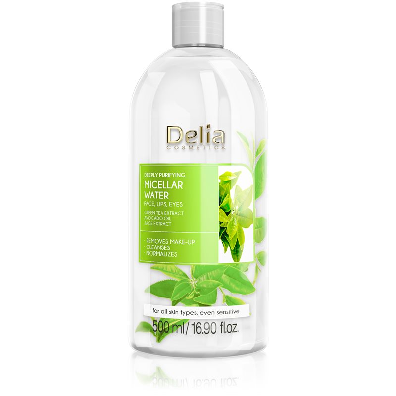 E-shop Delia Cosmetics Micellar Water Green Tea osvěžující čisticí micelární voda 500 ml
