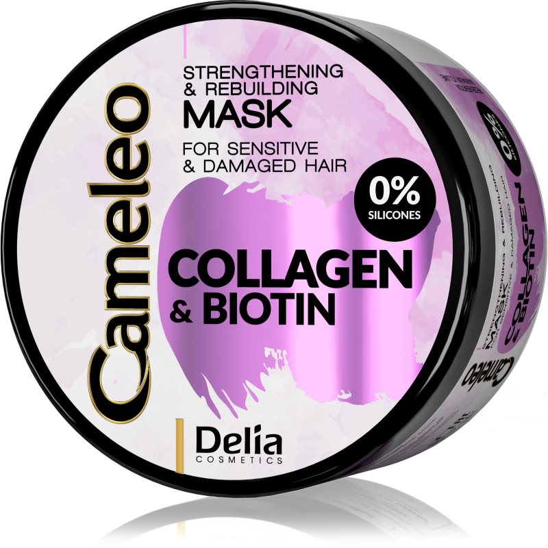

Delia Cosmetics Cameleo Collagen & Biotin зміцнююча маска для пошкодженог та ослабленого волосся