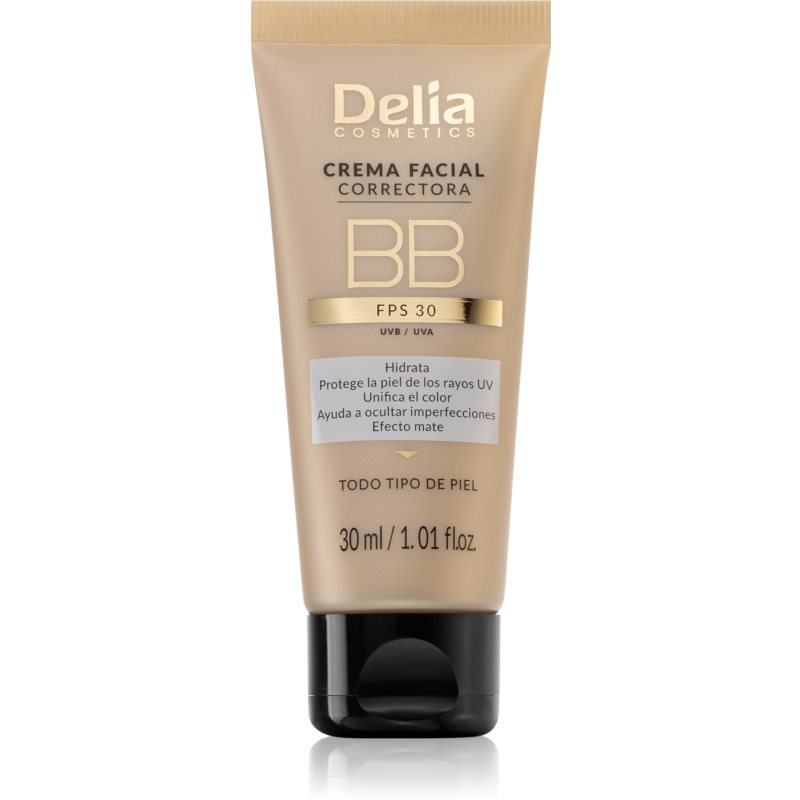 Delia Cosmetics BB тональний крем для обличчя SPF 30 відтінок Light 30 мл