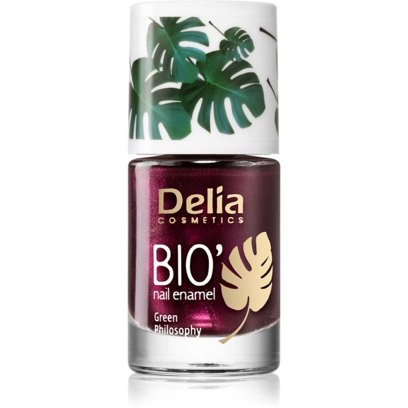 Delia Cosmetics Bio Green Philosophy nagų lakas atspalvis 614 Plum 11 ml