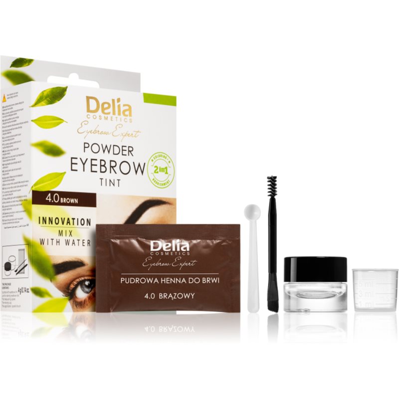 Delia Cosmetics Eyebrow Expert тонуюча фарба для брів відтінок 4.0 Brown 4 гр