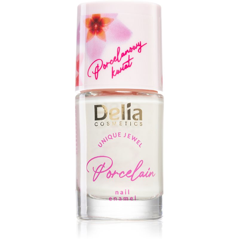 E-shop Delia Cosmetics Porcelain lak na nehty 2 v 1 odstín 02 Cream 11 ml