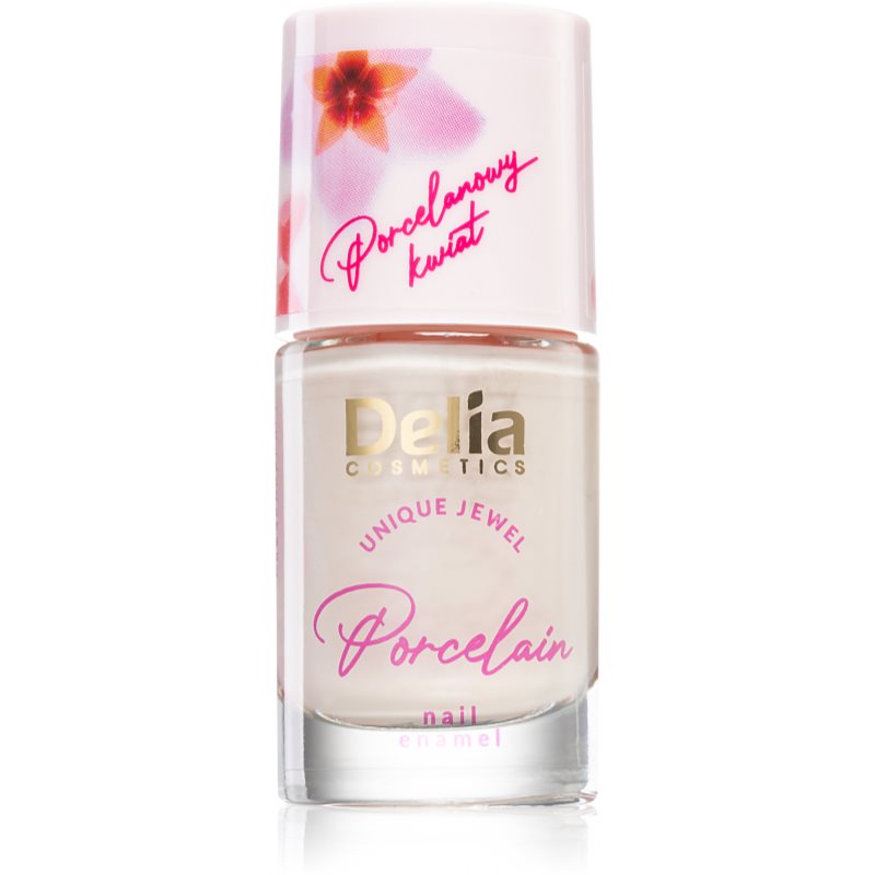 Delia Cosmetics Porcelain лак для нігтів 2 в 1 відтінок 03 Salmon Pink 11 мл