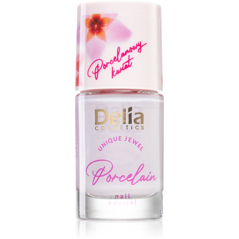 Delia Cosmetics Porcelain lak na nechty 2 v 1 odtieň 06 Lilly 11 ml
