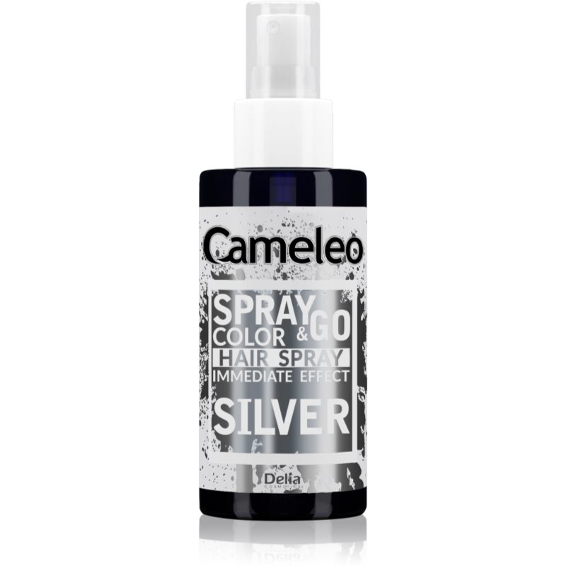 Delia Cosmetics Cameleo Spray & Go Colouring Hairspray Shade Silver 150 Ml