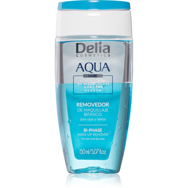 Delia Cosmetics Aqua двофазний засіб для зняття макіяжу для шкіри очей та губ 150 мл