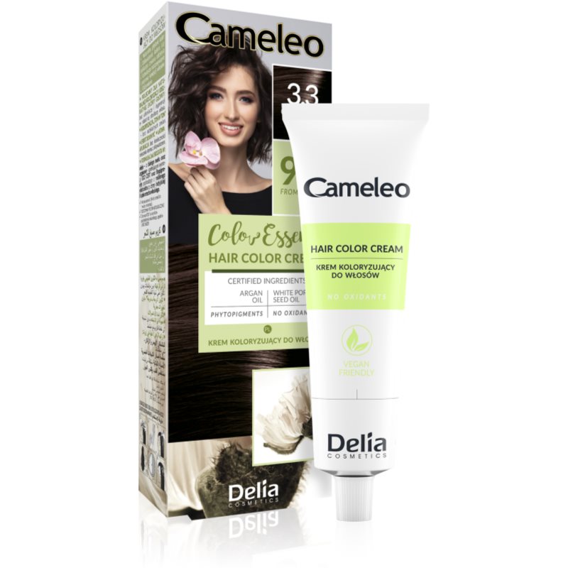 Delia Cosmetics Cameleo Color Essence Hårfärg I tub Skugga 3.3 Chocolate Brown 75 g female