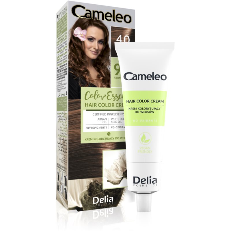 Delia Cosmetics Cameleo Color Essence hair colour in a tube shade 4.0 Brown 75 g

