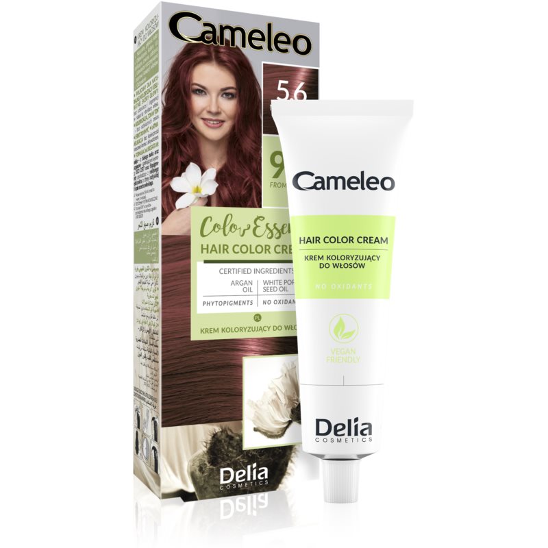 Delia Cosmetics Cameleo Color Essence Hair Colour In A Tube Shade 5.6 Mahogany Brown 75 G