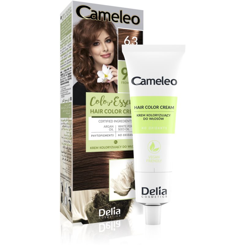 Delia Cosmetics Cameleo Color Essence farba na vlasy v tube odtieň 6.3 Golden Chestnut 75 g