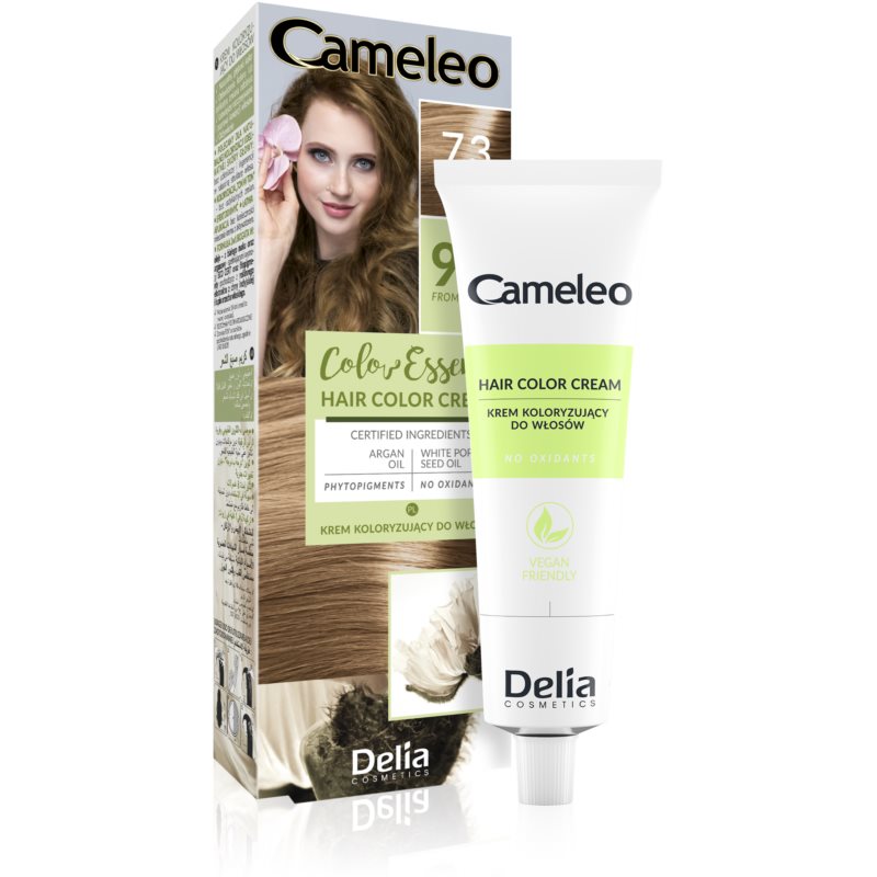 Delia Cosmetics Cameleo Color Essence фарба для волосся в тюбику відтінок 7.3 Hazelnut 75 гр