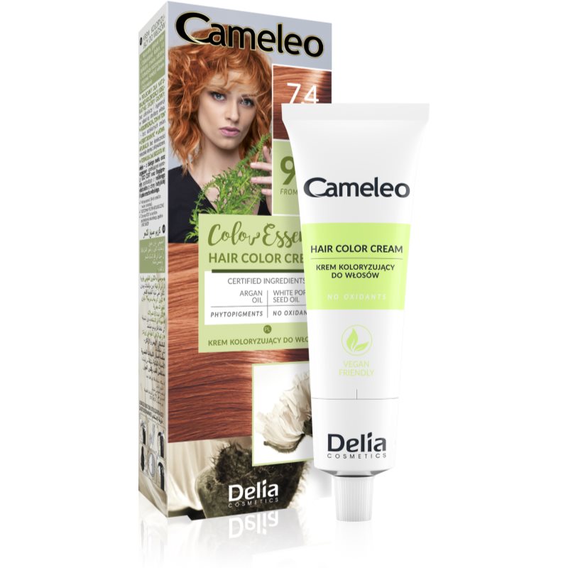 Delia Cosmetics Cameleo Color Essence hair colour in a tube shade 7.4 Copper Red 75 g
