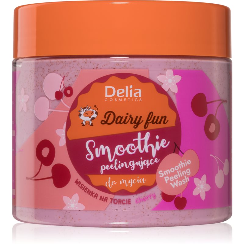 Delia Cosmetics Dairy Fun telový peeling Cherry 350 g