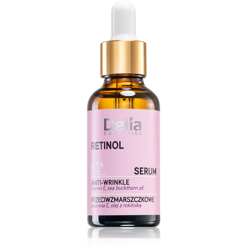 Delia Cosmetics Retinol сироватка проти зморшок для шкіри обличчя, шиї та декольте 30 мл