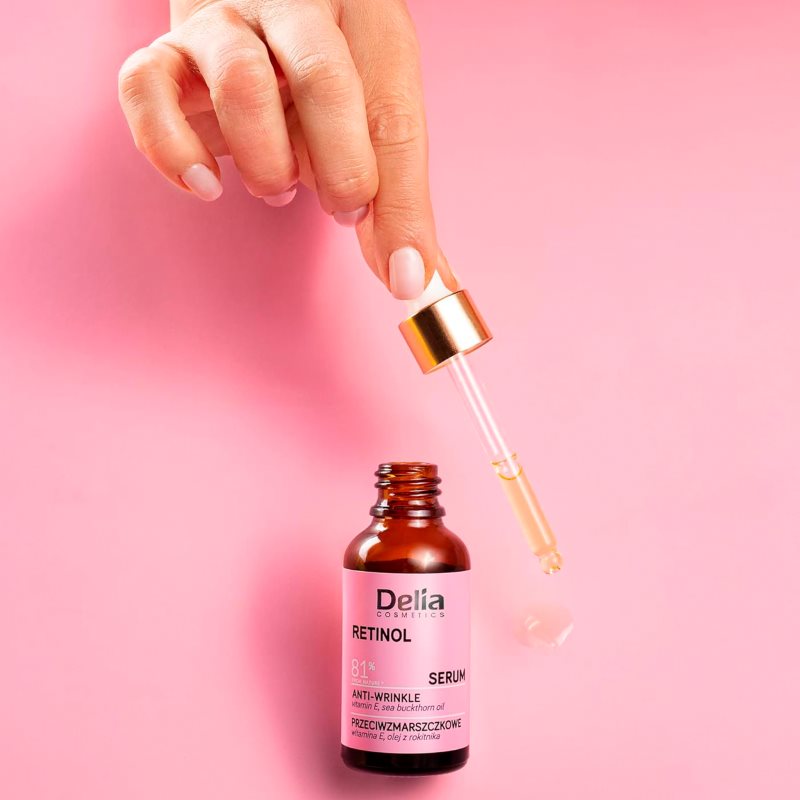 Delia Cosmetics Retinol protivráskové sérum na obličej, krk a dekolt 30 ml (obrázek 4)