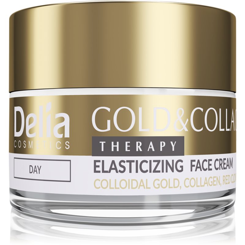 E-shop Delia Cosmetics Gold & Collagen Therapy denní krém zvyšující elasticitu pokožky 50 ml