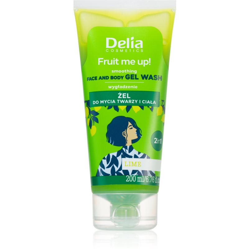 Delia Cosmetics FRUIT ME UP! Cleansing Gel For Face And Body Lime 200 Ml