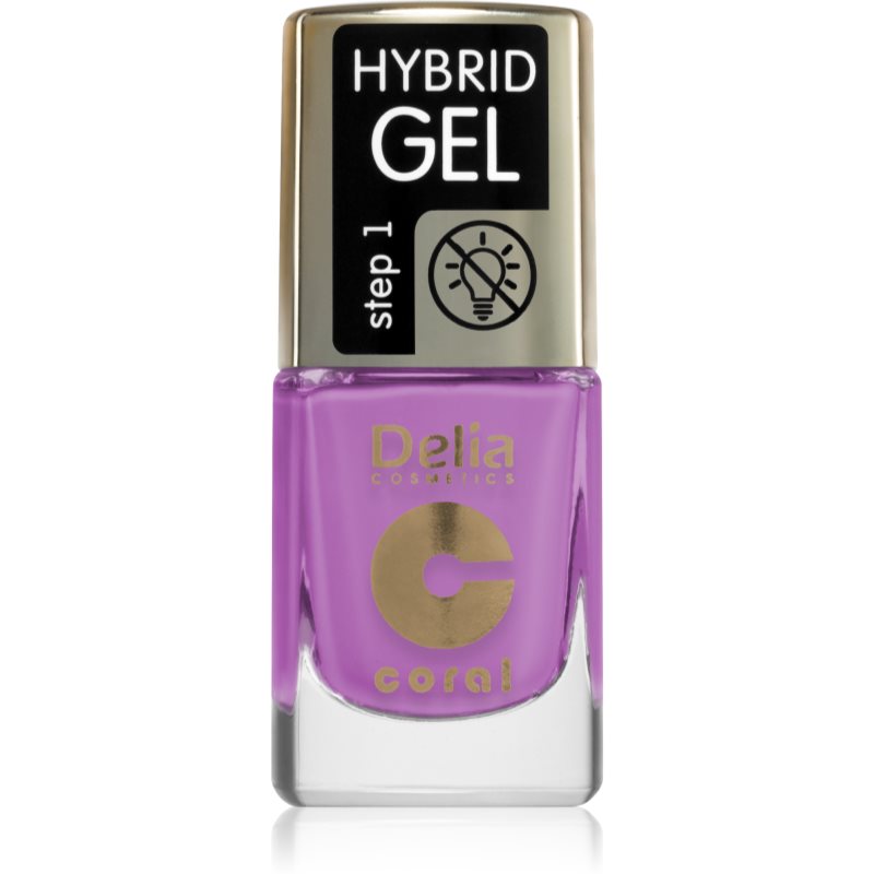 Delia Cosmetics Coral Hybrid Gel Гелевий лак для нігтів без використання UV/ LED лампи відтінок 118 11 мл